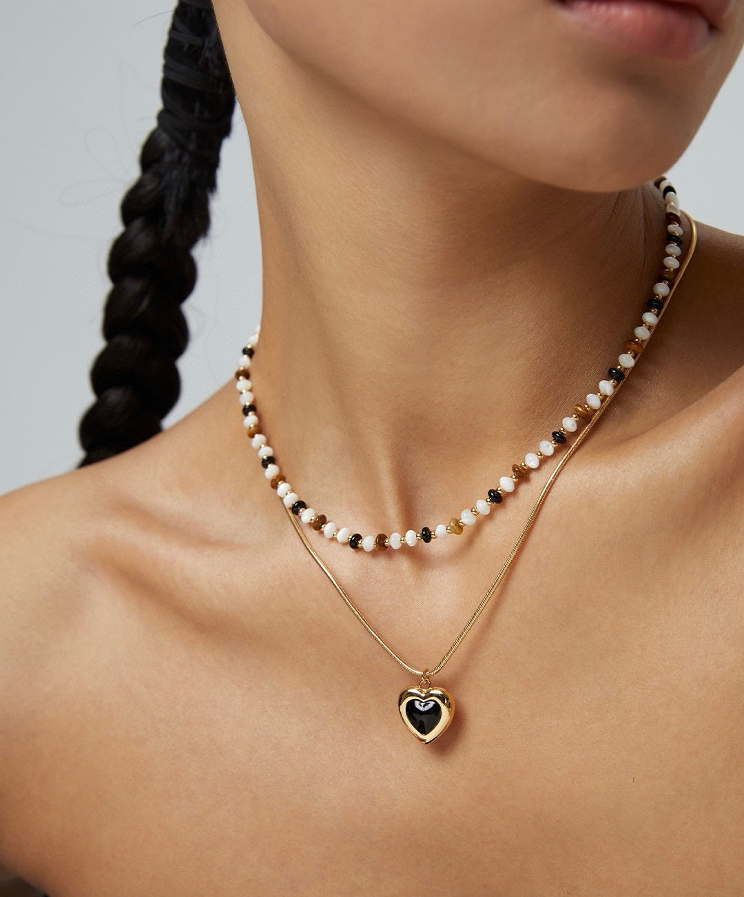 Midnight Heart Pendant Necklace