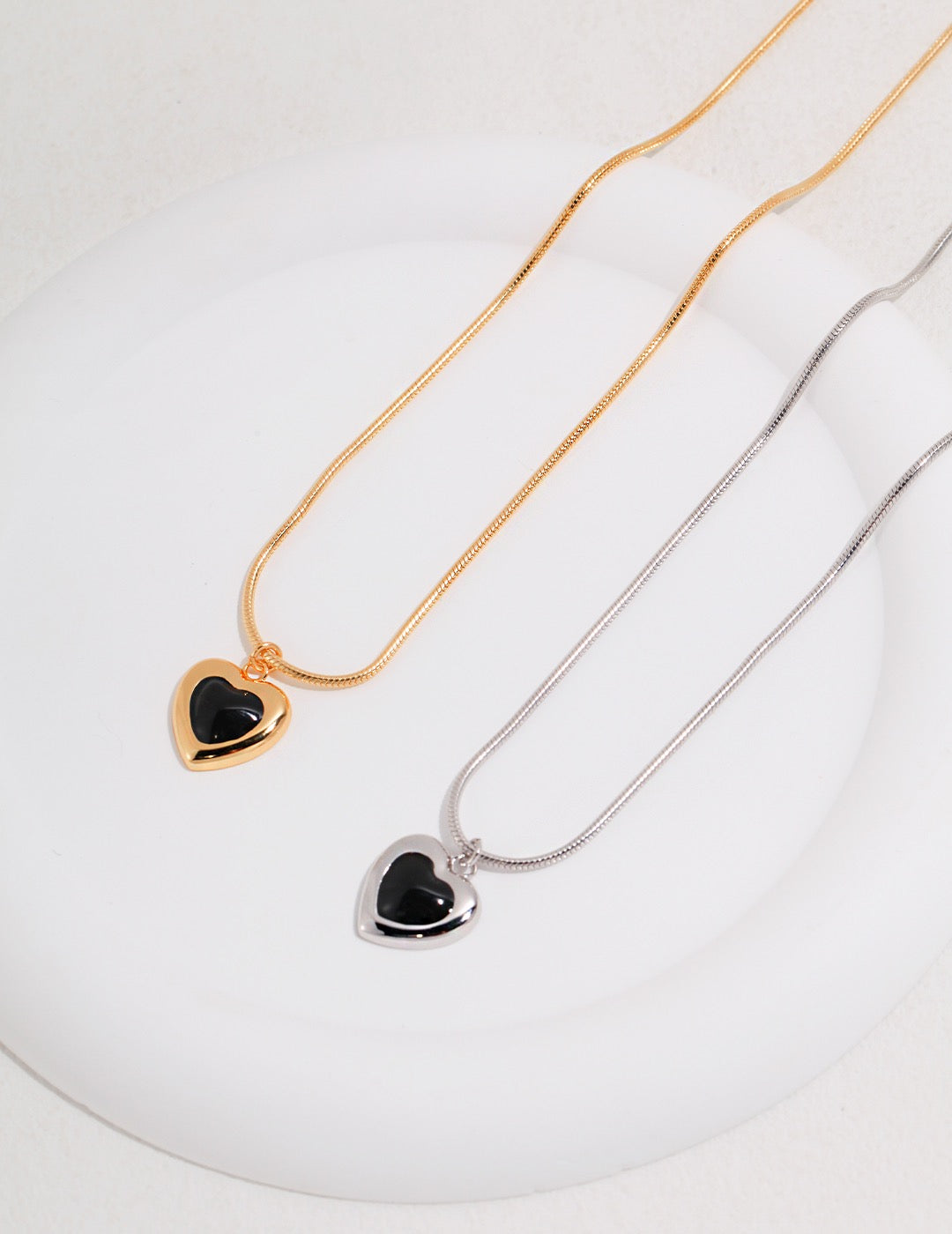 Midnight Heart Pendant Necklace