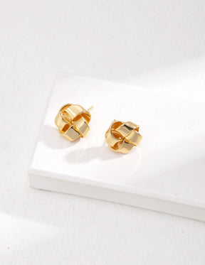 Gold Knot Stud Earrings| Minimalist Earrings-Stud|Elegant Earrings