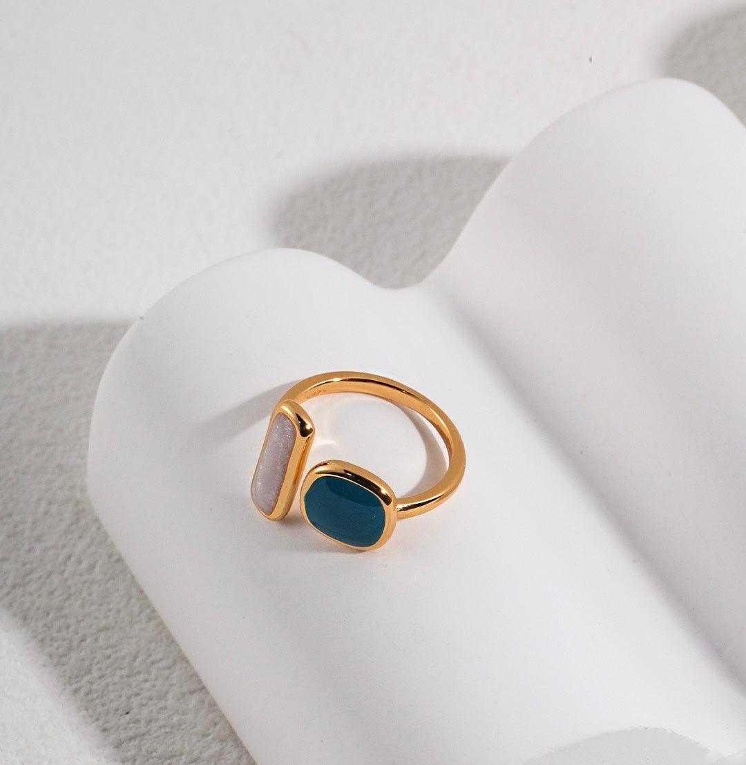 Enamel Open Ring - Lia Atelier