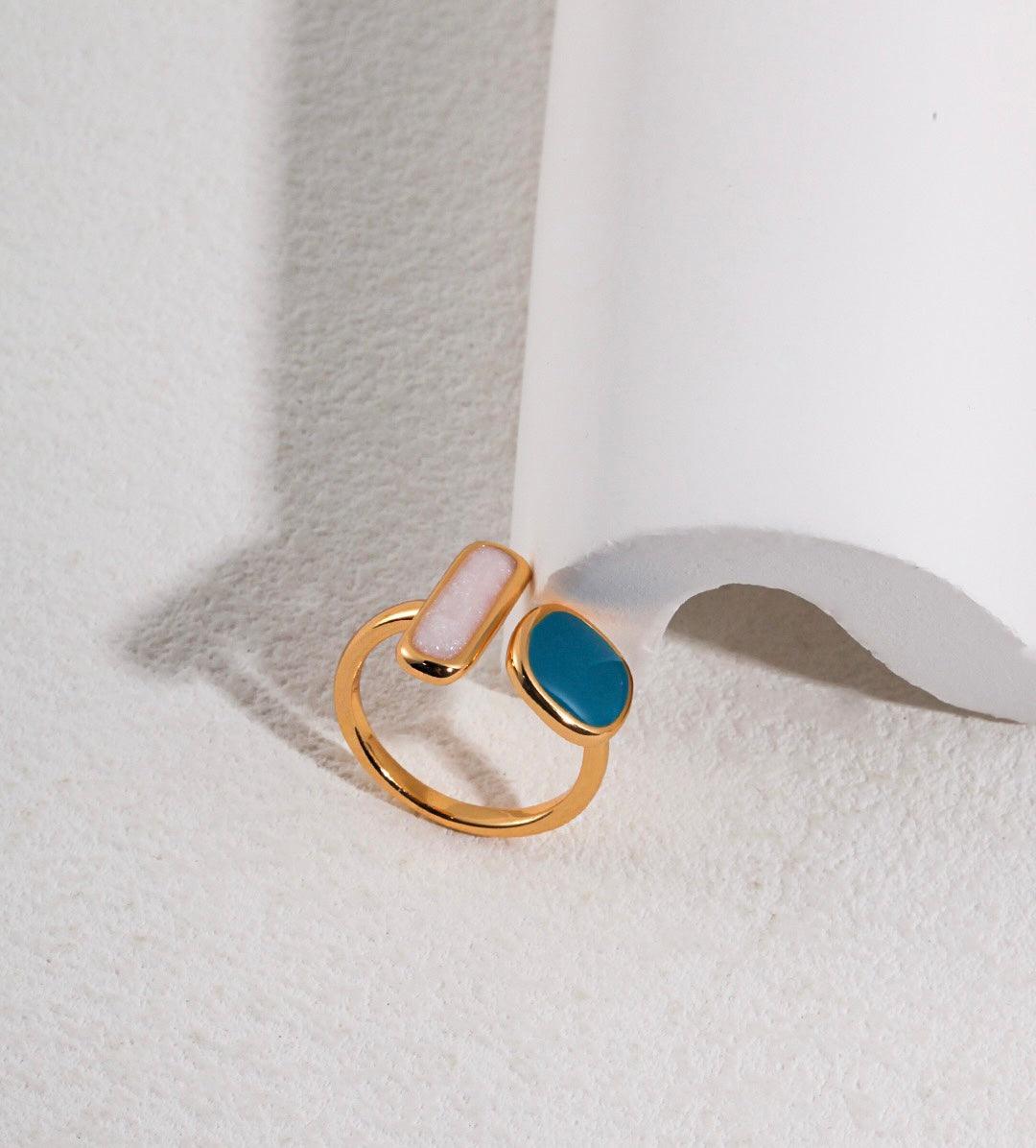 Enamel Open Ring - Lia Atelier