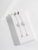 Pearl Chain Drop Earrings