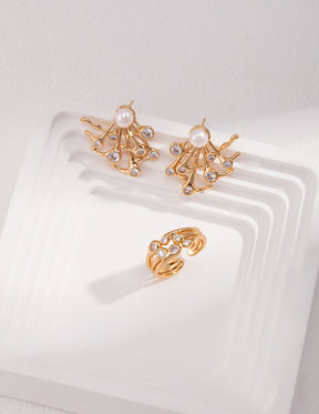 Pearl Branch Earrings