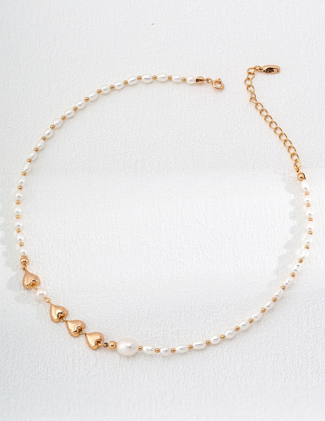 Heart Pearl Necklace