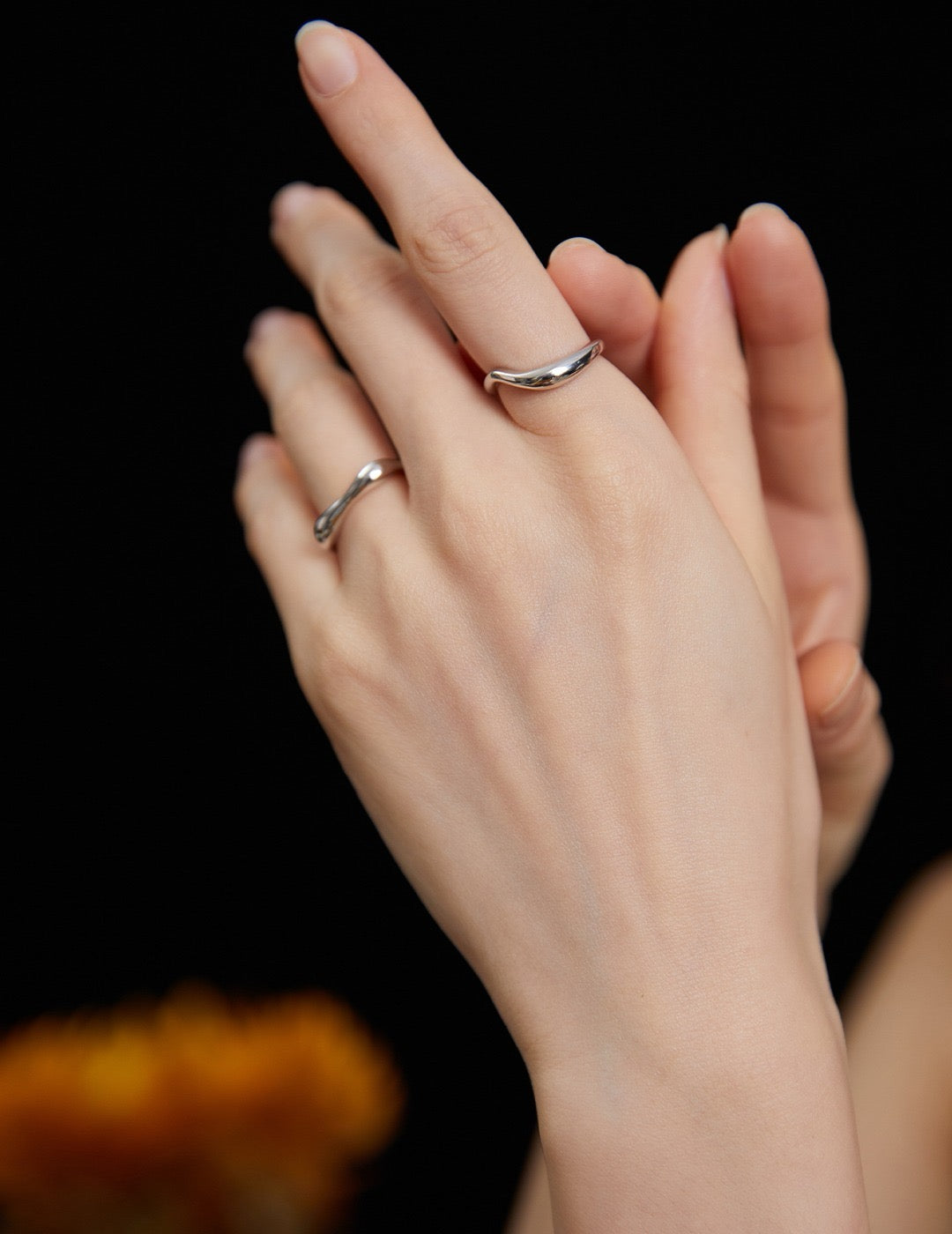 Minimalist Stackable Open Ring Set - Lia Atelier