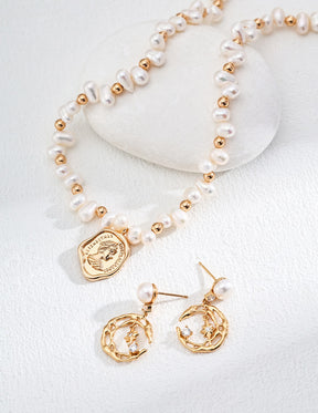 Celestia Pearl Orbit Earrings