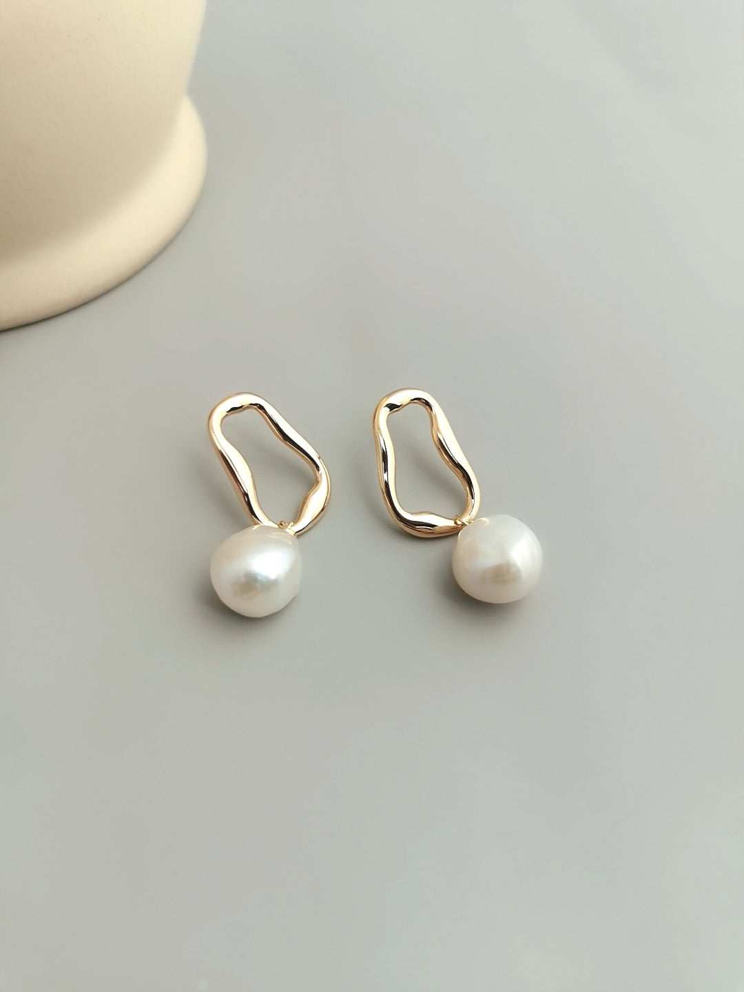 Aurora Baroque Pearl Drop Earrings