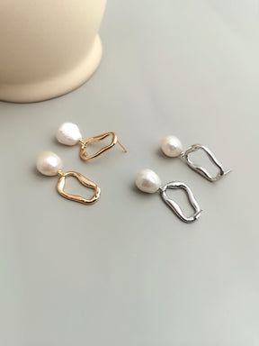 Aurora Baroque Pearl Drop Earrings