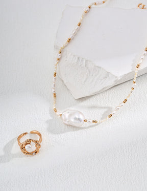 Ocean Drift Baroque Pearl Necklace - Coastal Collection