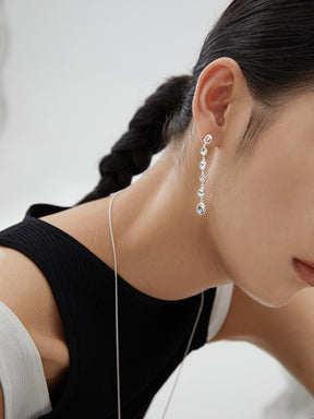 Minimalist Sterling Silver Drop Earrings