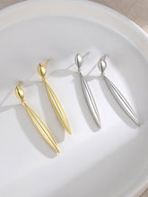 Elongated Leaf Drop Earrings