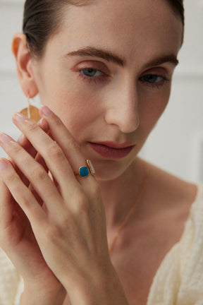 Enamel Open Ring - Lia Atelier