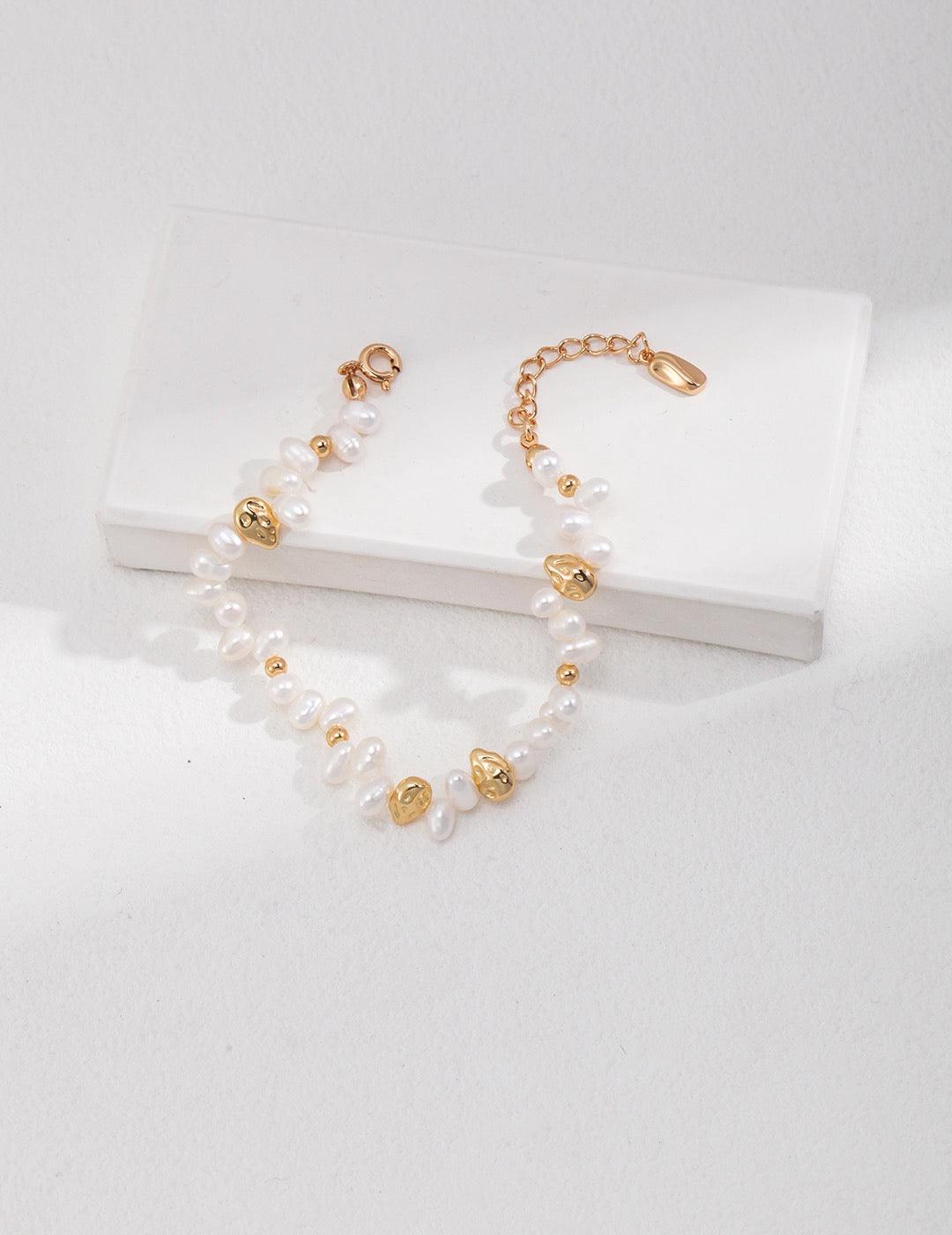 Lia Atelier | Pearl and Silver Necklace | Jasmine Bracelet 