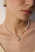 Lumière Star Pearl Pendant Necklace