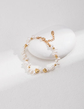 Lia Atelier | Pearl and Silver Necklace | Jasmine Bracelet 