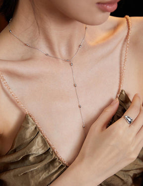 Clavicle Necklace Necklace| Silver Necklace | V Shape Dress Necklace